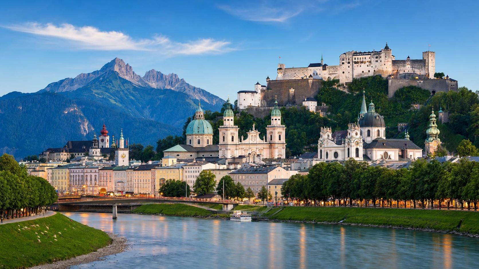 Cinematic landscape representing studying in Austria