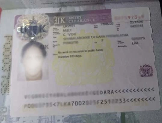 Approved visitor visitor visa clearance proof 14