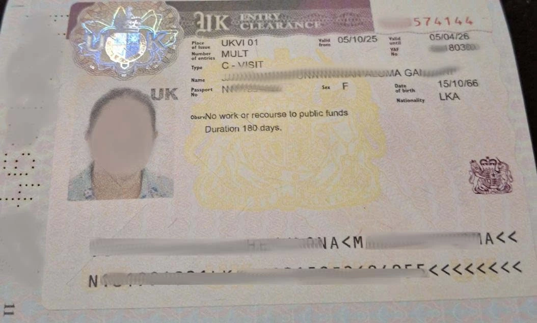 Approved visitor visitor visa clearance proof 4