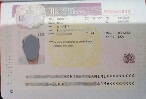 Approved visitor visitor visa clearance proof 5
