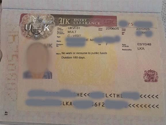 Approved visitor visitor visa clearance proof 13